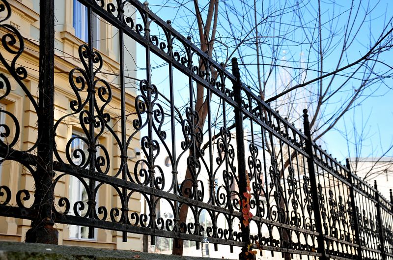 Wrought Iron Fence Installation detail